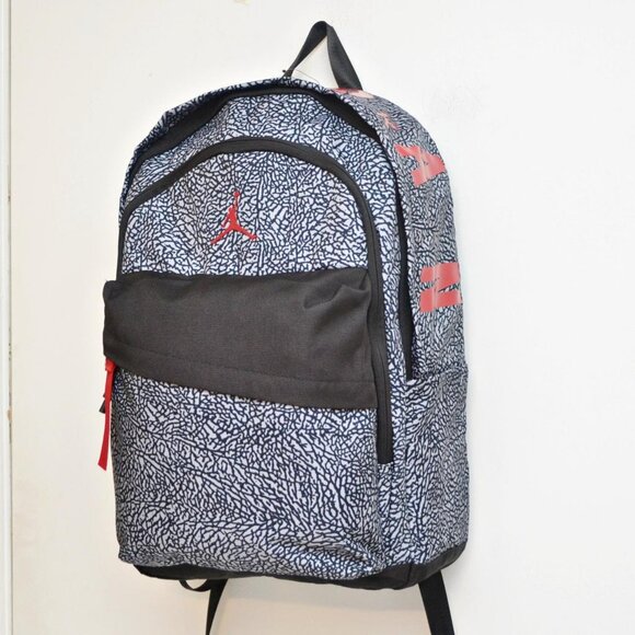 Nike Air Jordan Elephant Print Air Patrol Backpack, Black/Wolf Grey - Picture 3 of 8